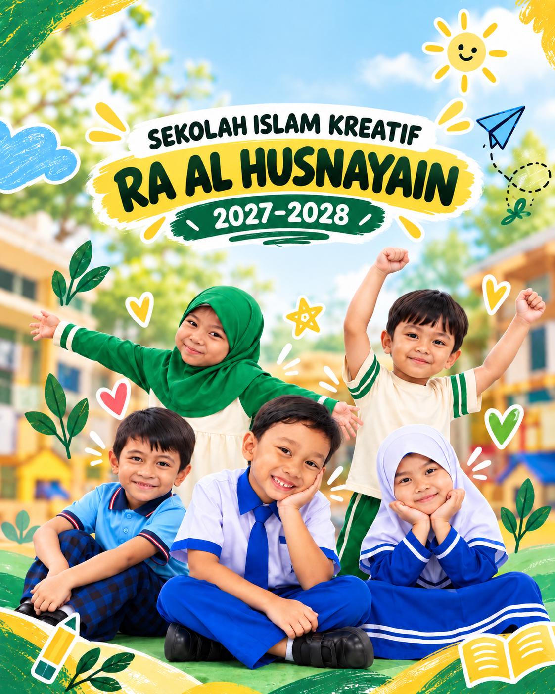 Anak RA Al Husnayain Ceria Belajar